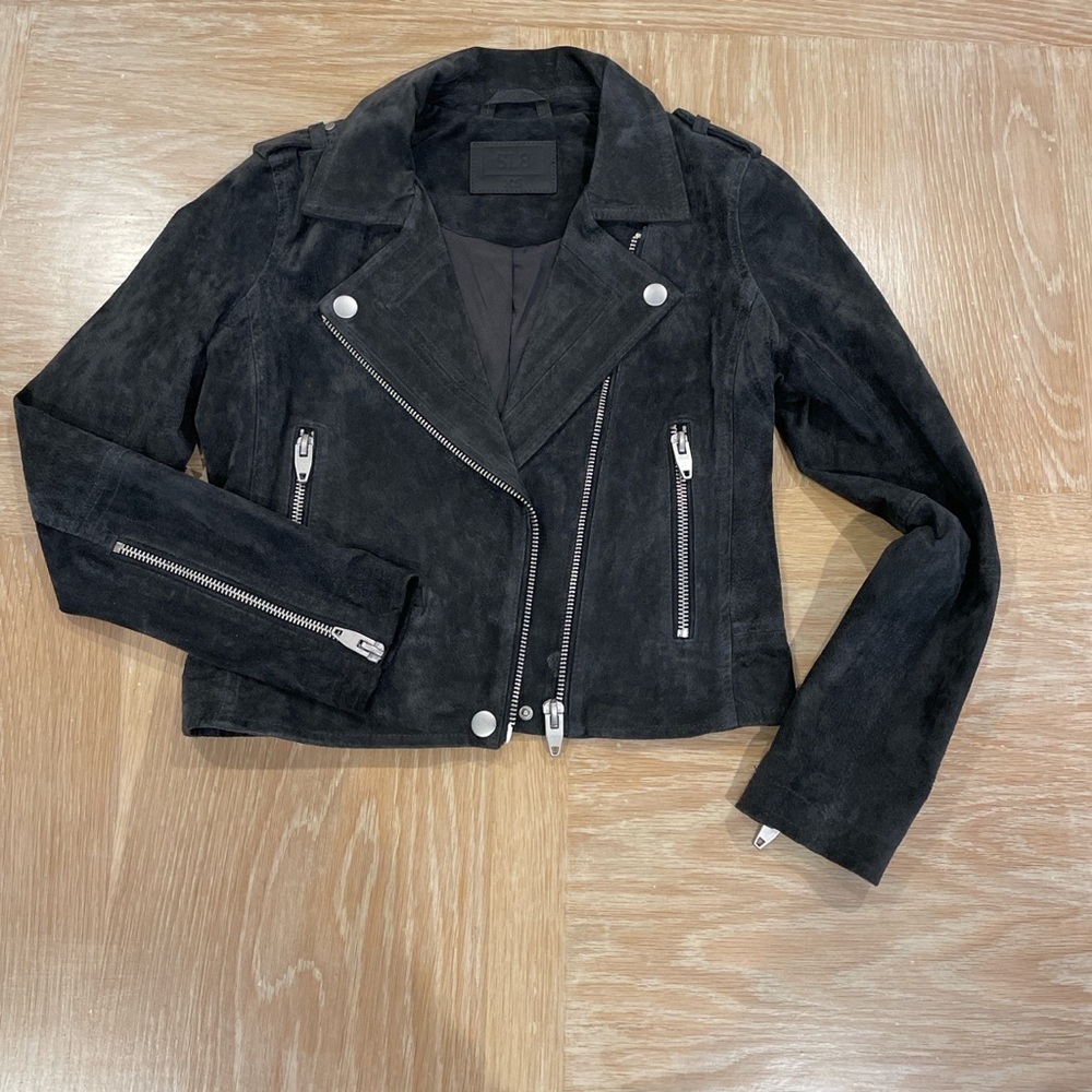 BLANK NYC suede moto jacket